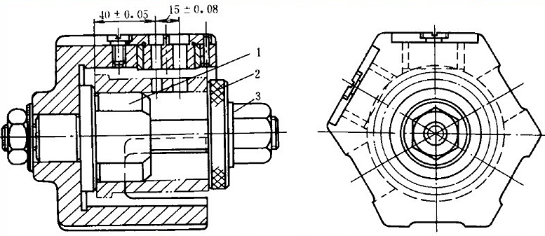 Struktur der Bohrlehre Turn Drill Jig